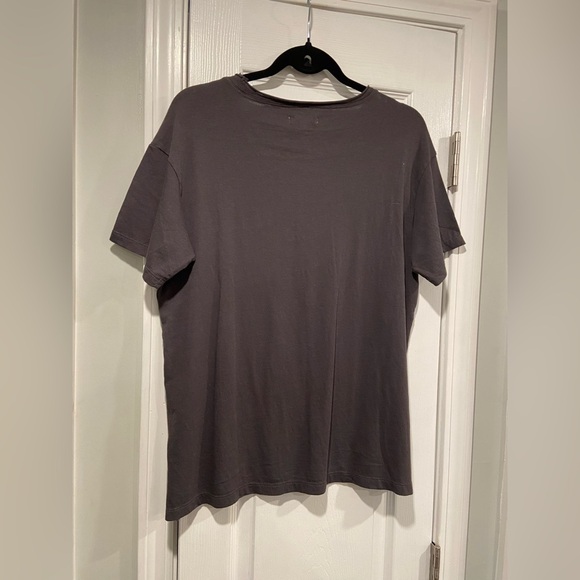 NWOT Madewell Size XS Charcoal Gray Short Sleeve Crew Split Hem Pocket Tee Shirt - Picture 7 of 11